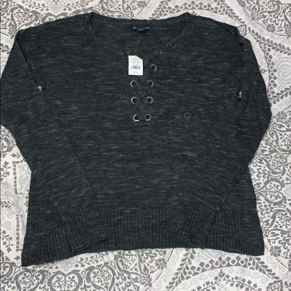 Long sleeve knit sweater